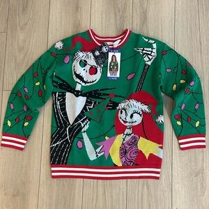 NWT Disney Youth Holiday Sweater Size L 14/16